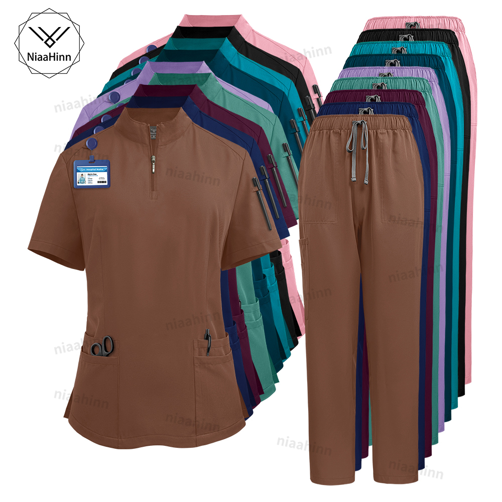 Medical Lab Coats - Niaahinn Scrub Surgical Uniforms Medical Clothing