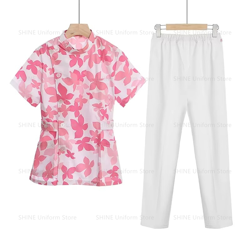 Pink Short Scrubs Set Nurse Do – обзор и цена Medical Lab Coats