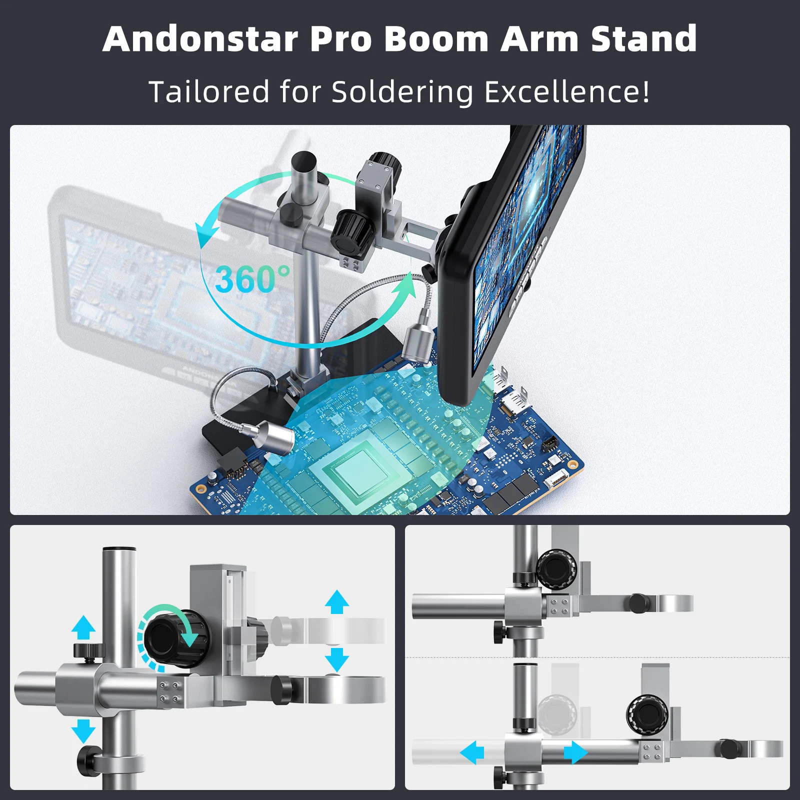 Andonstar AD210S-Pro 4K 60FPS  – обзор и цена Digital Microscope