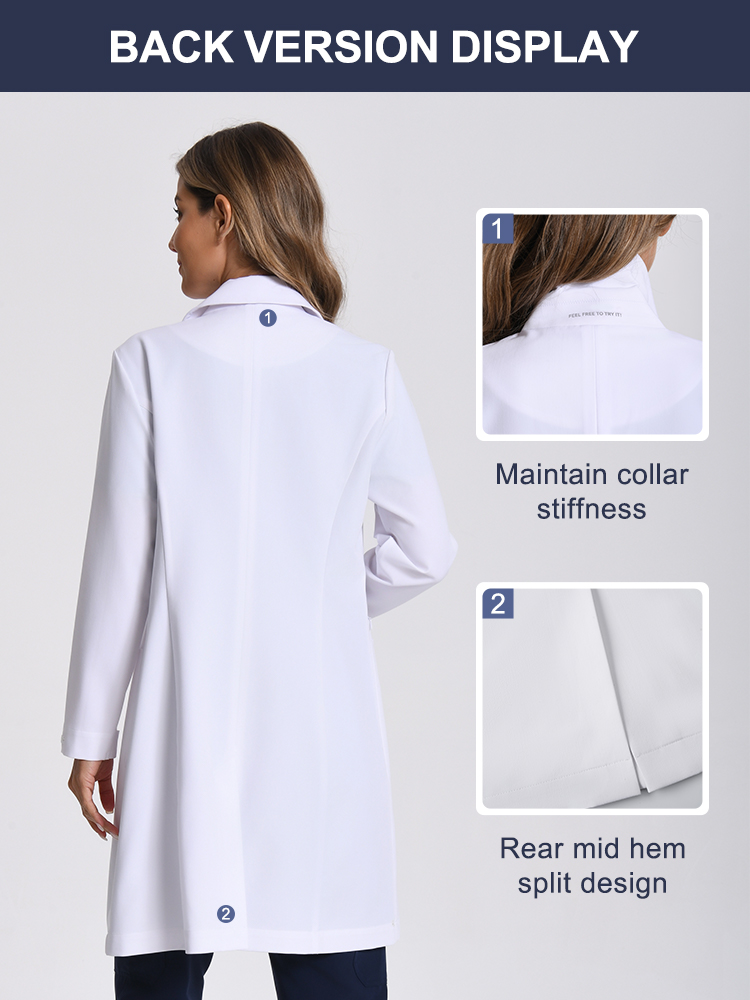 KUNGFU SCRUBS Women Lab Coats  – обзор и цена Medical Lab Coats