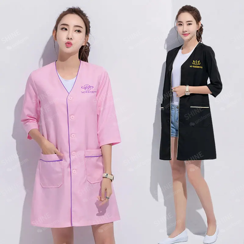 beauty uniform beautician Cust – обзор и цена Medical Lab Coats